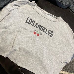 Log Angeles crop sweater
